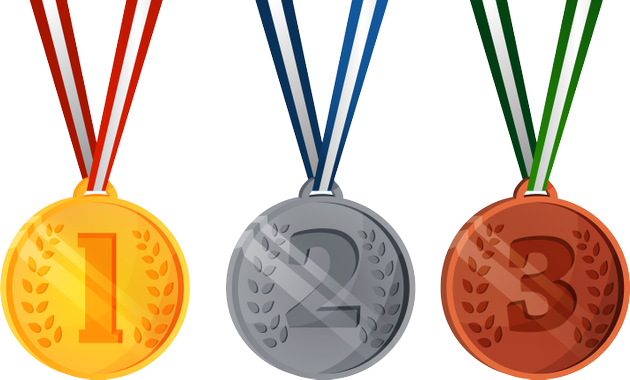 3 médailles